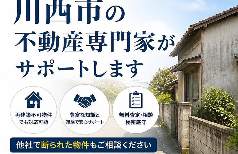再建築不可物件の売却もお任せ！川西市の不動産専門家がサポートします