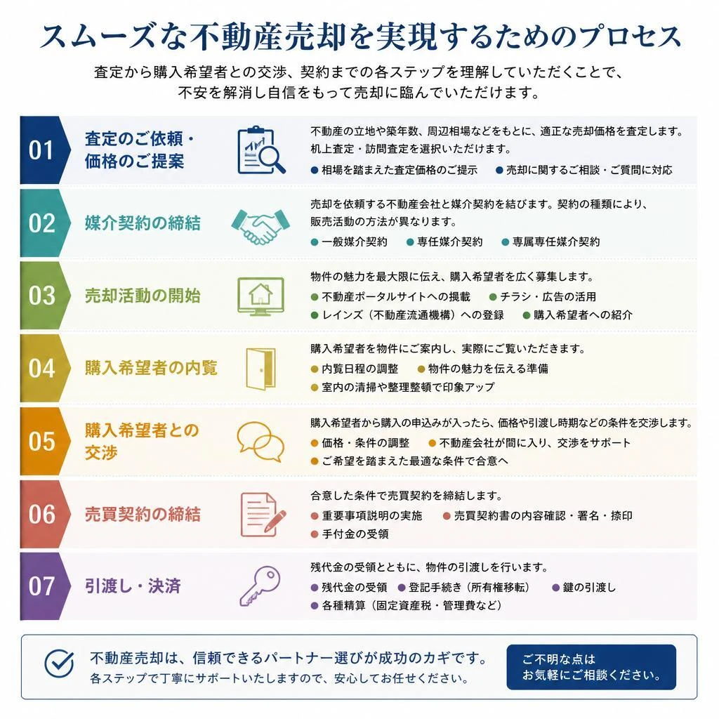 不動産売却の流れ