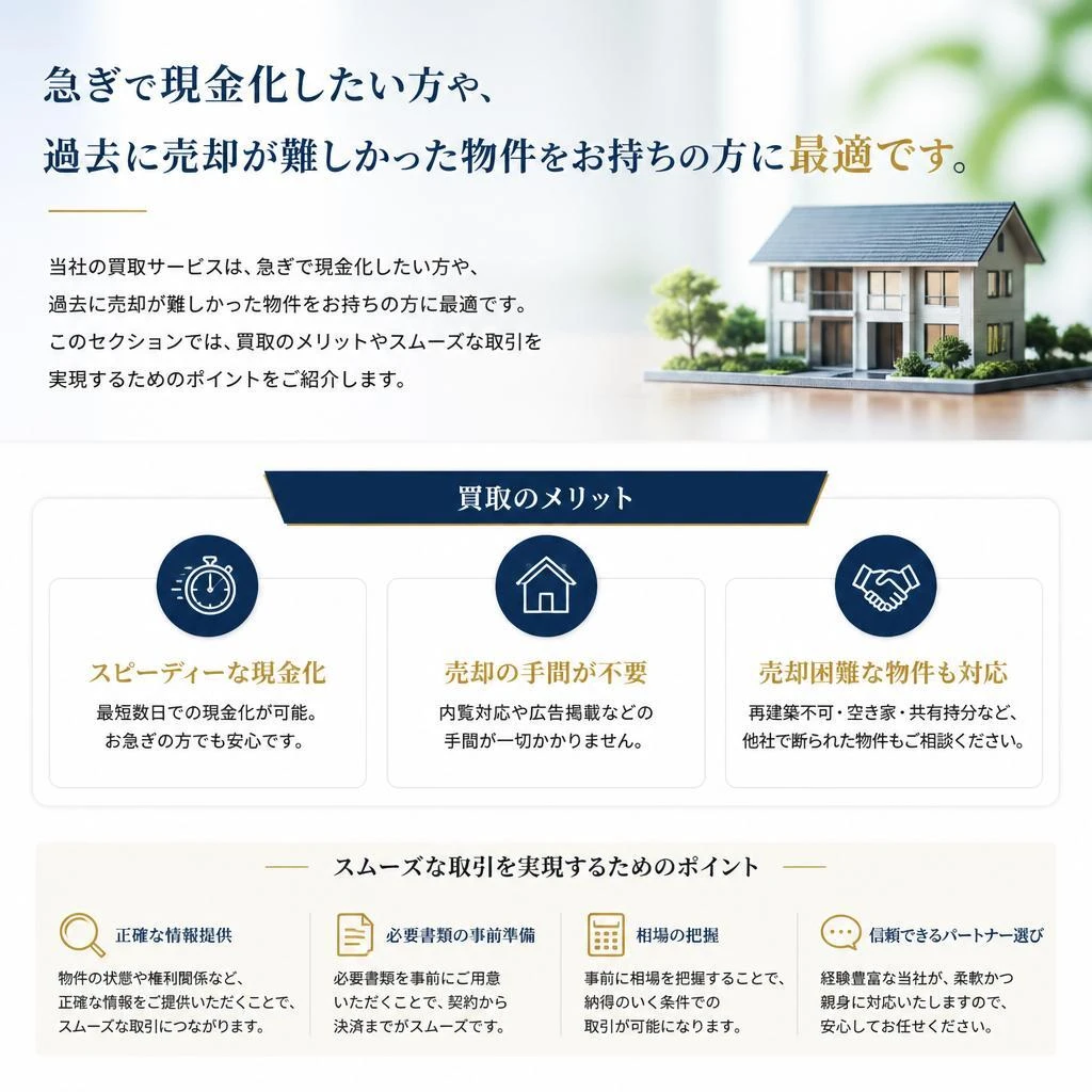 買取サービスの特徴
